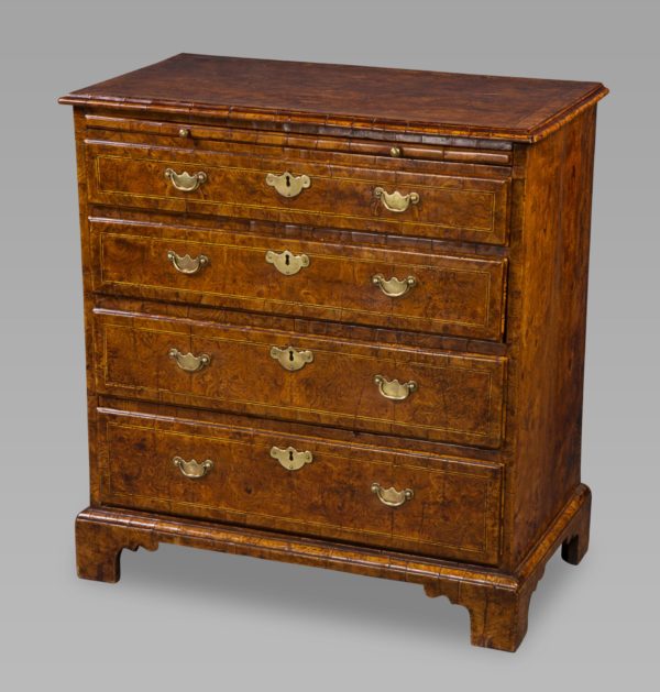 An Attractive George I Burl-Elm Bachelor’s Chest