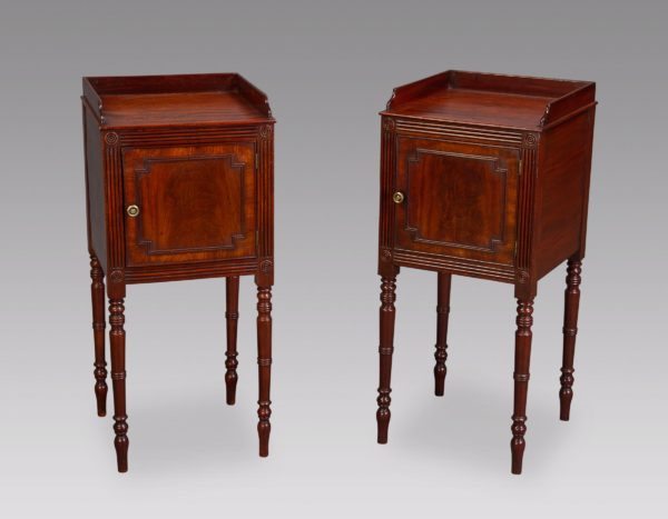 A Fine Pair of George III Bedside Cupboards
