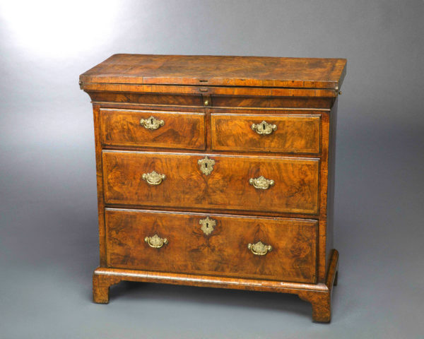 Exceptional George I Walnut Bachelor’s Chest of Drawers