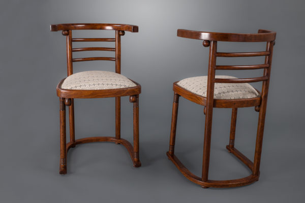 A Pair of Joseph Hoffmann "Die Fledermaus" Chairs