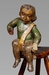 A Delightful 17th Century Spanish Polychrome Carving of A Child