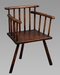 Good George III Welsh Primitive Comb-Back Chair