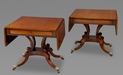 A Fine Pair of Regency Padouk and Goncalo Alves Sofa Tables