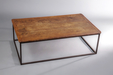A Superb Spanish Walnut and Metal Coffee Table