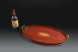 Particularly Attractive George III Marquetry Inlaid Oval Tray