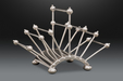A Silver Plated Toast Rack by Hukin & Heath